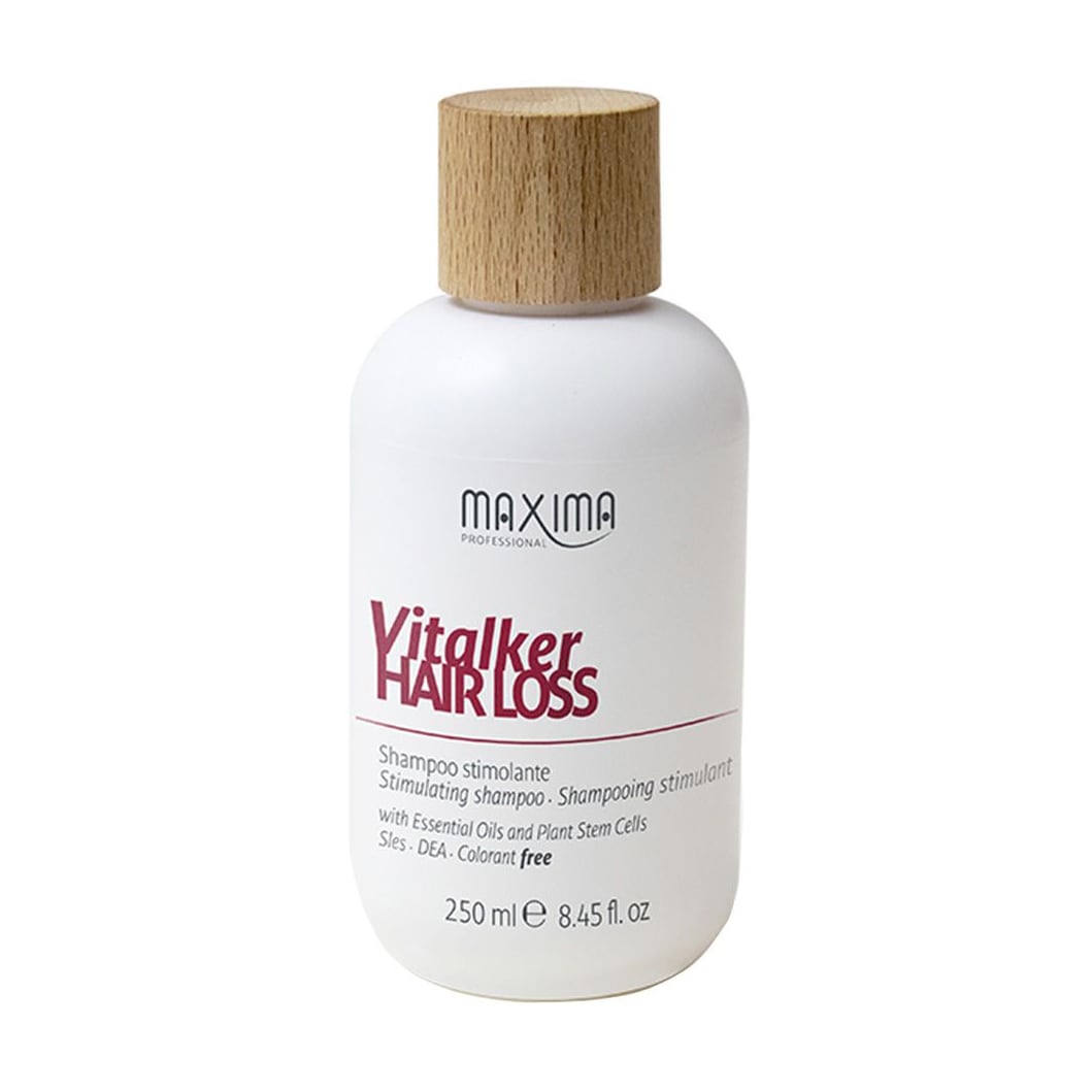 Стимулювальний шампунь Maxima Professional Vitalker Hair Loss Shampoo проти випадіння волосся, з ефірними оліями, 250 мл